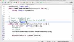 Master Microservices with Spring Boot and Spring Cloud - Step 10 – Enhancing POST Method to Return Correct HTTP Status Code and Location Instructional Video