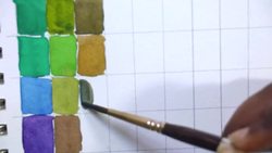 Watercolor Color Mixing Chart - Prima Tropicals Set Instructional Video