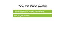 Hands-on .NET Minimal API for Web Developers - Welcome and About This Course Instructional Video