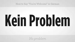 How to Say "You're Welcome" in German Instructional Video