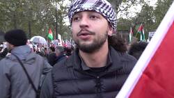 London protest demands a ceasefire in the Israel-Hamas war. News Clip