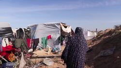 Palestinians displaced to south Gaza’s overcrowded areas living on streets News Clip