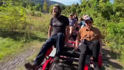 Rail Explorers in Phoenicia take you on scenic tours through luscious forests Instructional Video