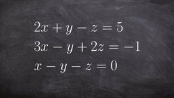 Systems of equations three variables three equations Instructional Video