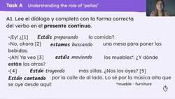 Las peñas (los clubs) de los pueblos: estar + present participle Instructional Video