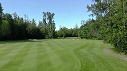 Aerial golf course course Stock Footage