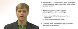 Sherman Act Horizontal Price Fixing Instructional Video