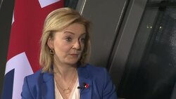 Liz Truss MP G7 Interview on Russia threat News Clip