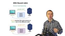 World of Computer Networking Your CCNA start - Domain Name System (DNS) Query Resolution Round Robin Process Instructional Video