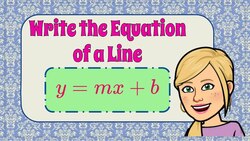 How to Write the Equation of a Line Instructional Video