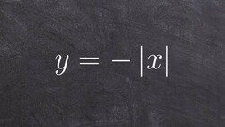 How to describe and graph a reflection of an absolute value function Instructional Video