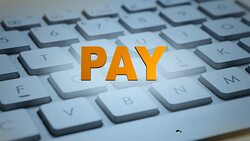 Online Paying, Button, Link, 4K Animation Stock Footage