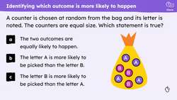 Non-equally likely outcomes Instructional Video
