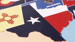 Texas from USA States Stock Footage