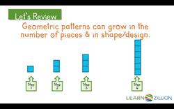 Finding the 9th Step in a Geometric Pattern Using a Table Instructional Video