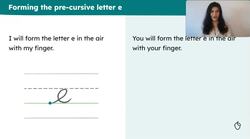 Pre-cursive formation of e, s and f Instructional Video