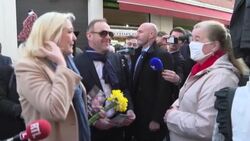 CLEAN : Le Pen vows to rally 'until the last hour' as French election nears News Clip