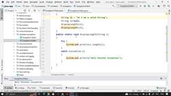 Java for Beginners with Hands-On Program and Capstone Project - Hands-on with Null Pointer Exception Handling Instructional Video