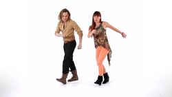 How to Do Easy Funky Footwork in Latin Fusion Dance Instructional Video