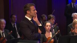 CLEAN : Macron and political ally Bayrou inaugurate cultural complex in southwestern France News Clip