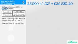 GCSE Secondary Maths Age 13-17 - Ratio, Proportion & Rates of Change: Compound Interest - Explained Instructional Video