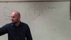 How to determine the area of a triangle Instructional Video