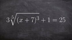 How to Solve a Radical Equation by Rewriting Your Radical with a Rational Power Instructional Video