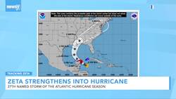 Zeta Strengthens Into A Hurricane News Clip