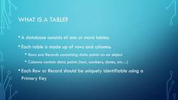 Microsoft SQL Server Development for Everyone - What is a Database Table? Instructional Video