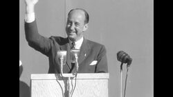 Democratic presidential candidate Adlai Stevenson campaigns in Palisades Park, NJ News Clip