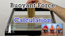 Buoyant Force Calculation: A Submerged Wood Cylinder Instructional Video