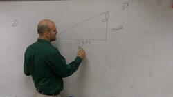 Find the angle of elevation when given the length of a shadow Instructional Video
