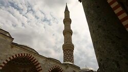The Three Serefeli Mosque in Edirne, Turkey Stock Footage