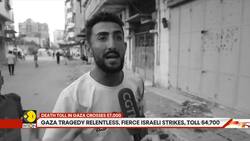 Gaza Tragedy Relentless, Fierce Israeli Strikes, Toll 54,700 News Clip