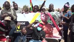 CLEAN : Pro-junta supporters rally in Burkina Faso's capital Ouagadougou News Clip
