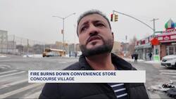 Concourse Village fire destroys convenience store News Clip