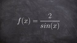 Learn to find the asymptotes with sine in the denominator for limits Instructional Video