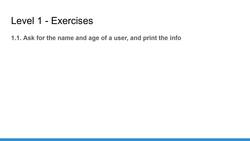 Practical Python: Learn Python Basics Step by Step- Python 3 - Python Level 1: Exercises Instructional Video