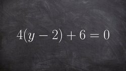 Solving an equation with parentheses Instructional Video