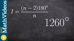 How to determine the number of sides of a polygon when given the sum of interior ang Instructional Video