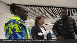Refugees waiting for years arrive in Canada to work in health care News Clip
