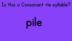 Consonant + le Syllables {Syllable Types} Instructional Video