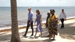 BELIZE: The Duke and Duchess of Cambridge in Belize for their tour of the Caribbean on behalf of The Queen on the occasion of the Platinum Jubilee. Day Two. News Clip