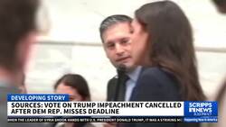 Democratic Rep. misses deadline to advance vote on Trump impeachment News Clip