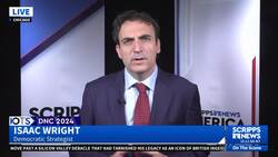 Isaac Wright, founder of the Rural Voter Institute at DNC in Chicago discussing Rural Vote ahead of the final night of the DNC News Clip