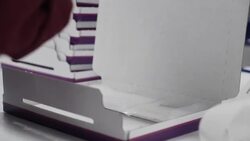 UK: SureScreen Diagnostics Ltd Factory in Derby making COVID-19 Antigen Rapid Test Cassette self-tests. News Clip