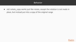 C++ Standard Template Library in Practice - Rotating Instructional Video