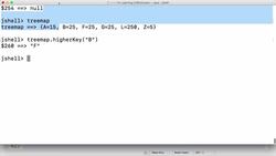 Java Programming for Complete Beginners - Java 16 - Step 27 - TreeMap - Methods from NavigableMap - floorKey, higherKey, firstEntry Instructional Video