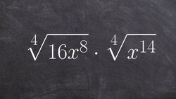 Math Tutorial for Multiplying Two Radical Expressions to the Fourth Root Together Instructional Video