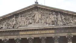 CLEAN : Images of French National Assembly affected by the coronavirus News Clip